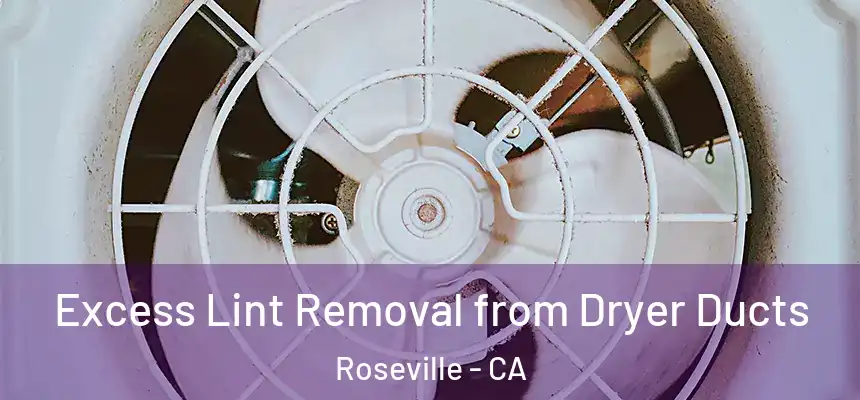  Excess Lint Removal from Dryer Ducts Roseville - CA